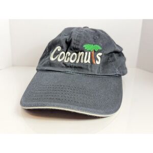 Big Accessories Coconuts Embroidered Palm Tree Baseball Cap Hat Black Adjustable